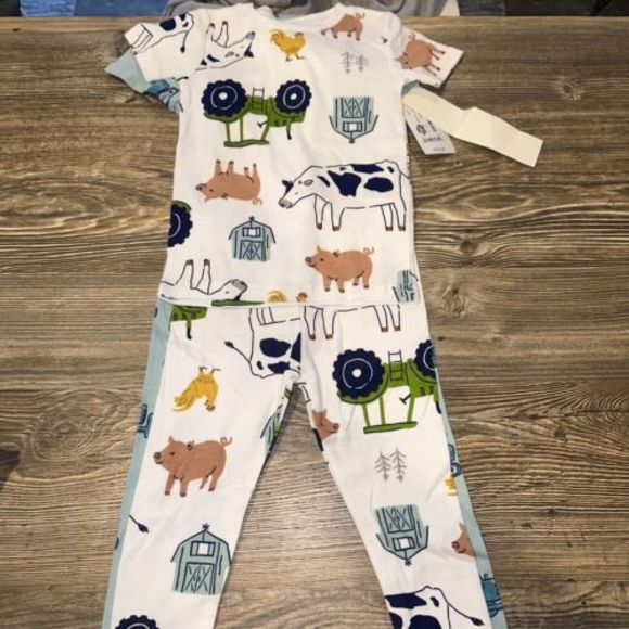 Carter's Other - Toddler Boys' 4pc Cows & Trucks Pajama Set - Carters Just One You -  Size 2T